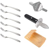 Cabilock 1 Juego-9 Piezas Herramienta para Destapar Ostras Cuchillo para Descascarillar Ostras Abrazadera para…